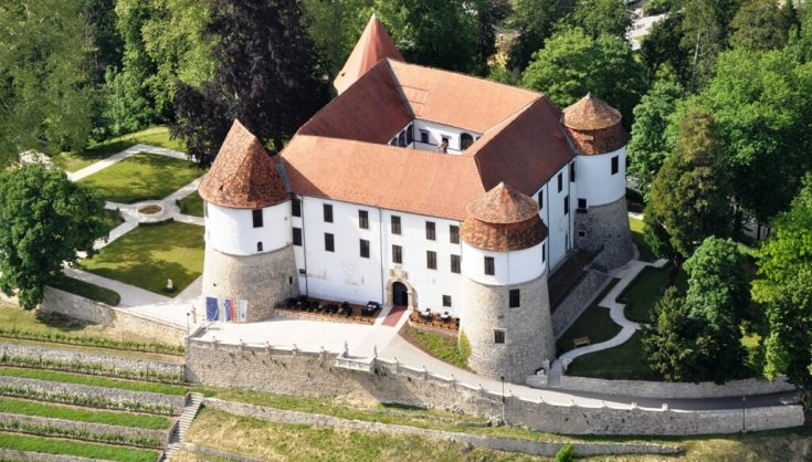 Grad Sevnica s parkom in vinogradom modre frankinje