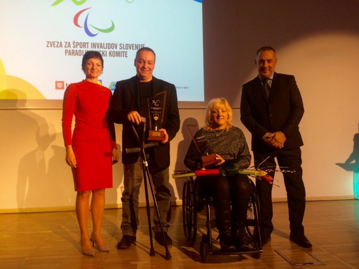 Invalida športnika leta 2016: Veselka Pevec in Franček Gorazd Tiršek