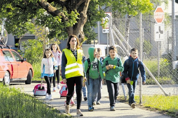 V zaključenem šolskem letu prek 170 šolarjev v šolo s Pešbusom