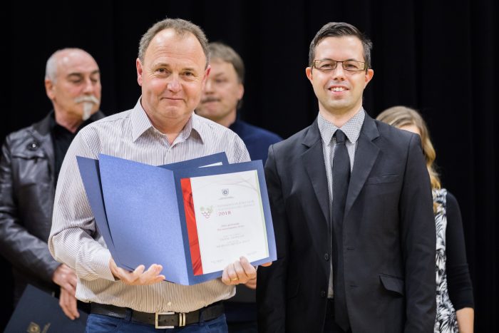 aktualni zmagovalec Županovega oljčnega olja Franc Morgan (foto: TO Koper)